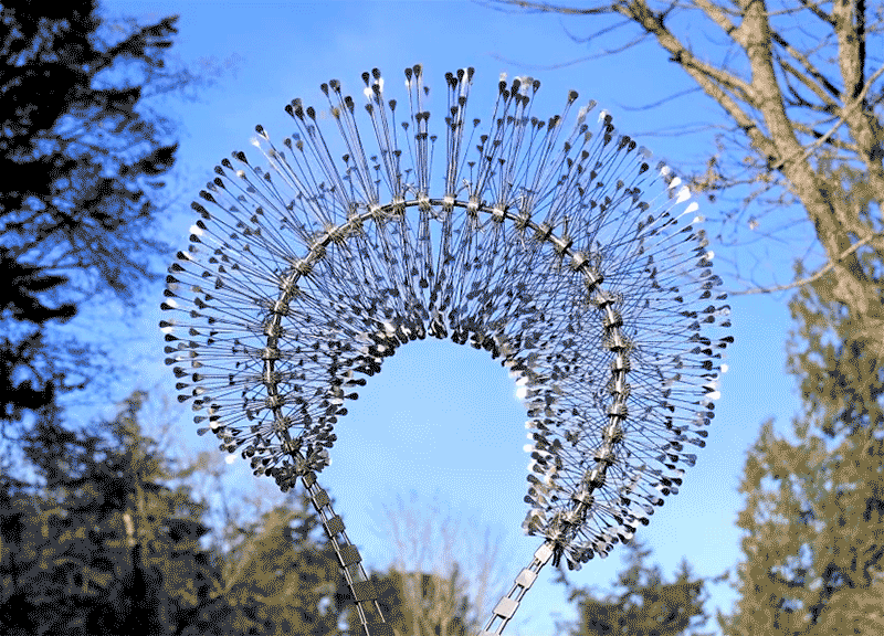 Anthony Howe's kinetic sculptures