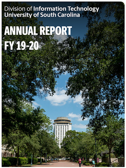 Here is an example annual report from the University of South Carolina's IT Division