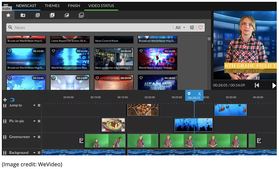 Editing digital video -- image from WeVideo