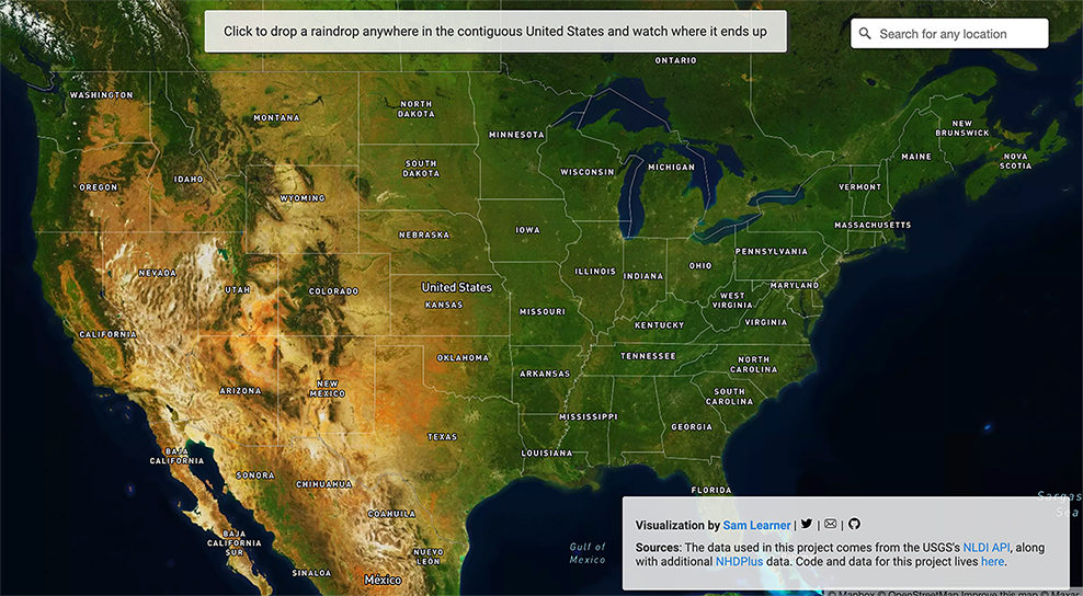 This image portrays a map of the United States.