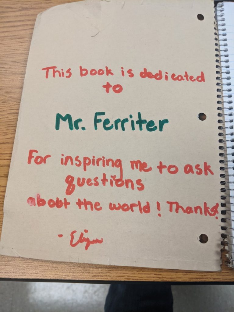 This book is dedicated to Mr. Ferriter -- for inspiring me to ask questions about the world!