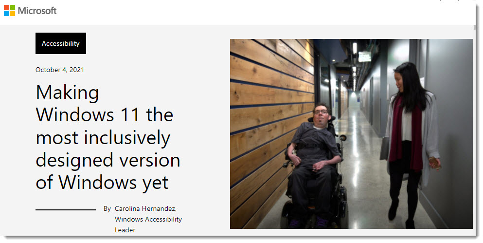Making Windows 11 the most inclusively designed version of Windows yet