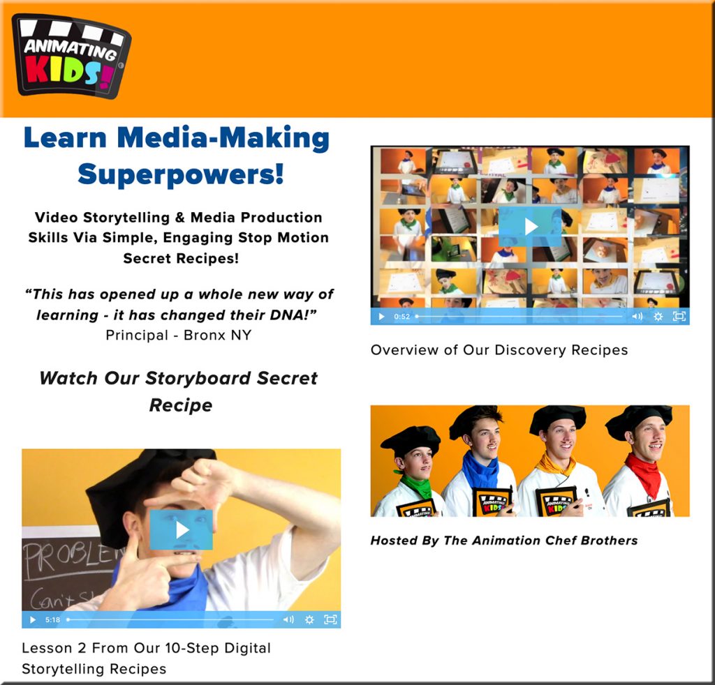 Animating Kids Dot Com -- Learn Media-Making Superpowers!