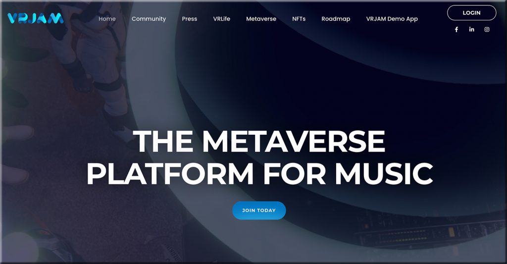 VRJAM -- the metaverse platform for music