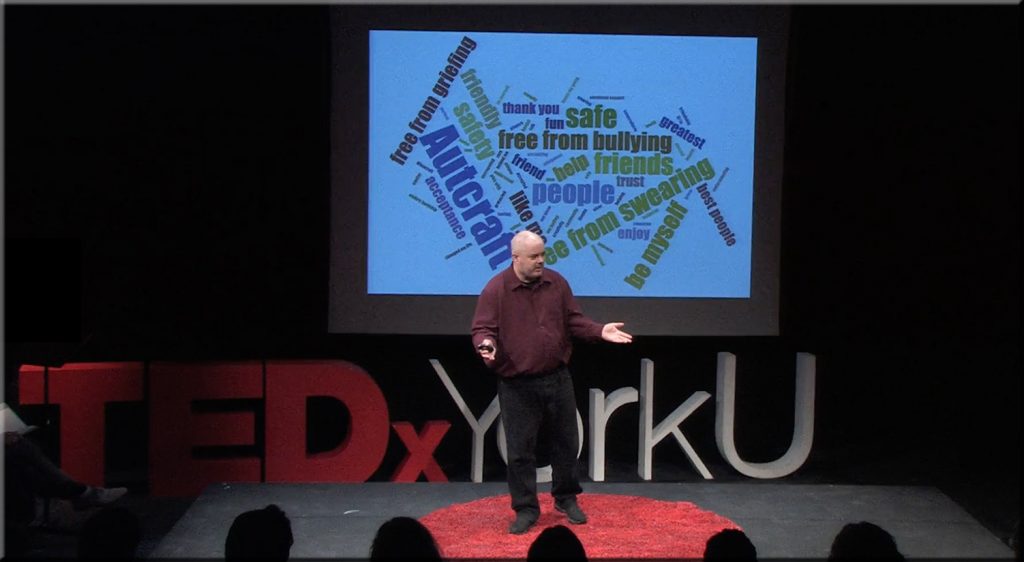 Stuart Duncan speaking at TEDX York U