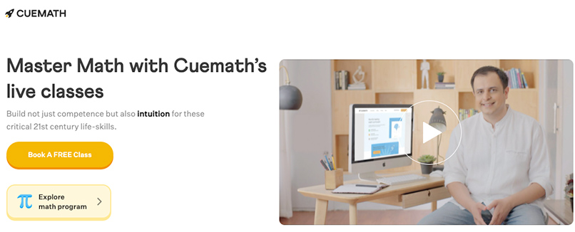 Master Math with Cuemath's live, online-based classes