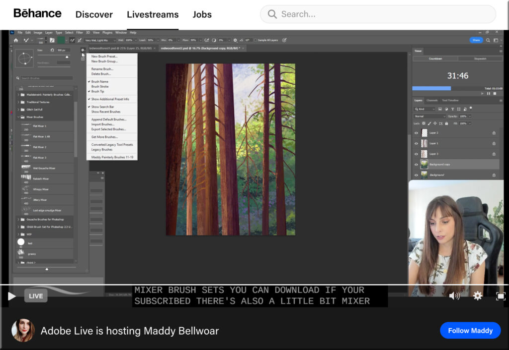 Screenshot of Adobe Live -- is Adobe Live a type of component of our future learning ecosystems?