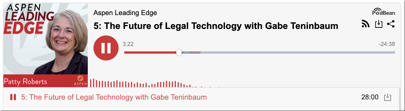 The Future of Legal Technology with Gabe Teninbaum