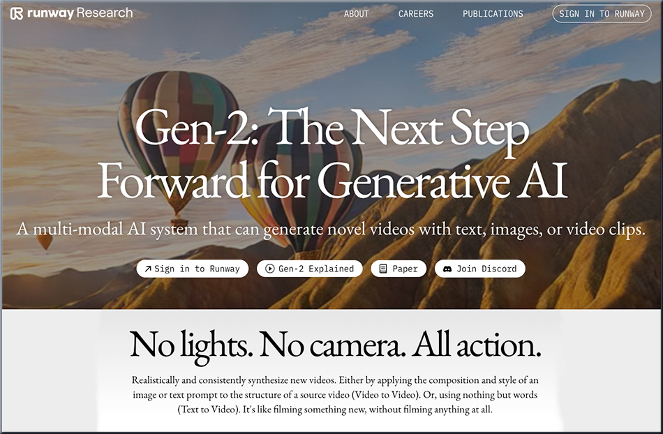 Gen-2 from runway Research -- the next step forward for generative AI