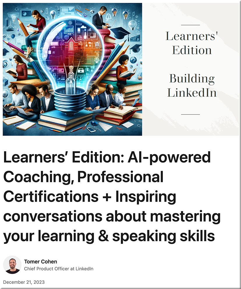 Learners’ Edition: AI-powered Coaching, Professional Certifications + Inspiring conversations about mastering your learning & speaking skills