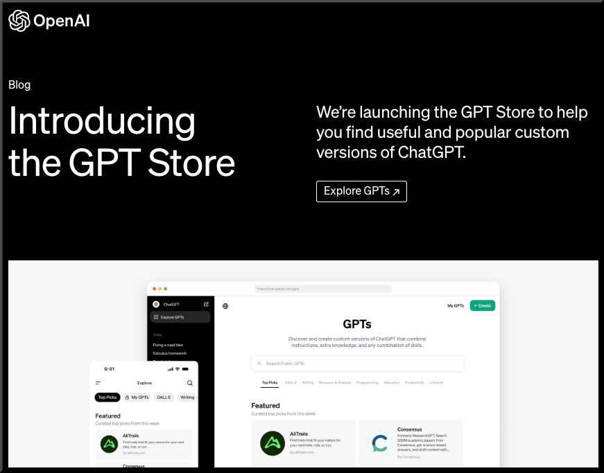 Introducing the GPT Store