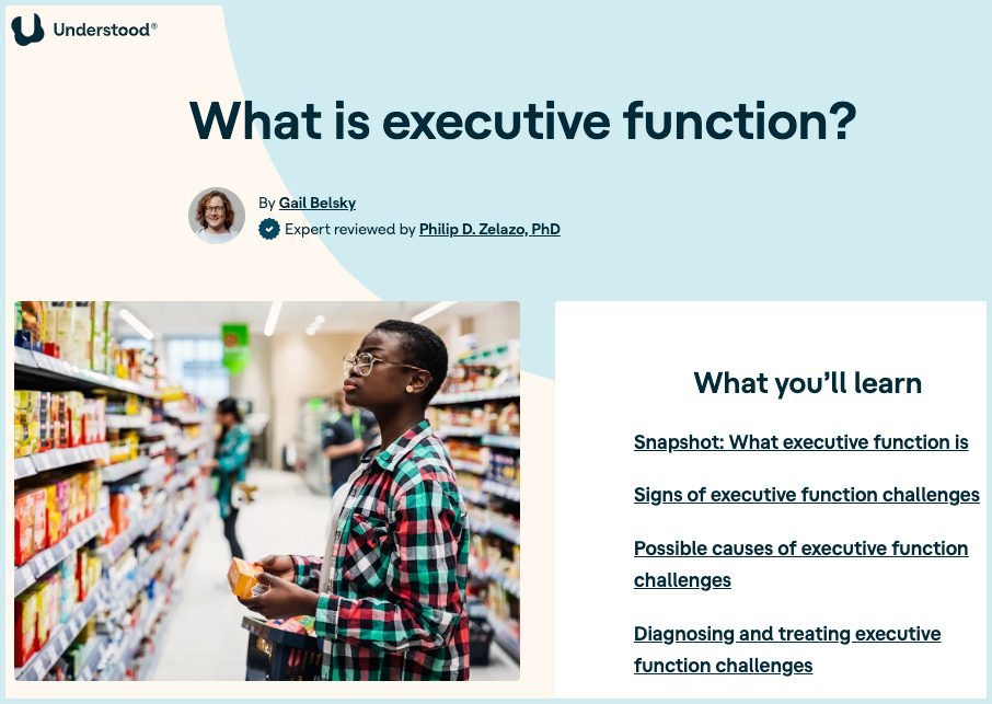 What is executive function?