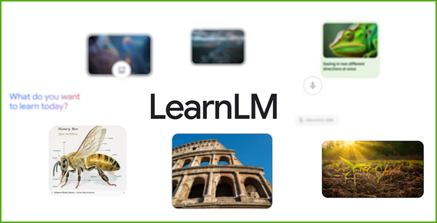 LearnLM is Google's new family of models fine-tuned for learning, and grounded in educational research to make teaching and learning experiences more active, personal and engaging.