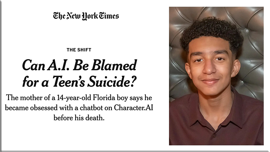 Can A.I. Be Blamed for a Teen’s Suicide? 