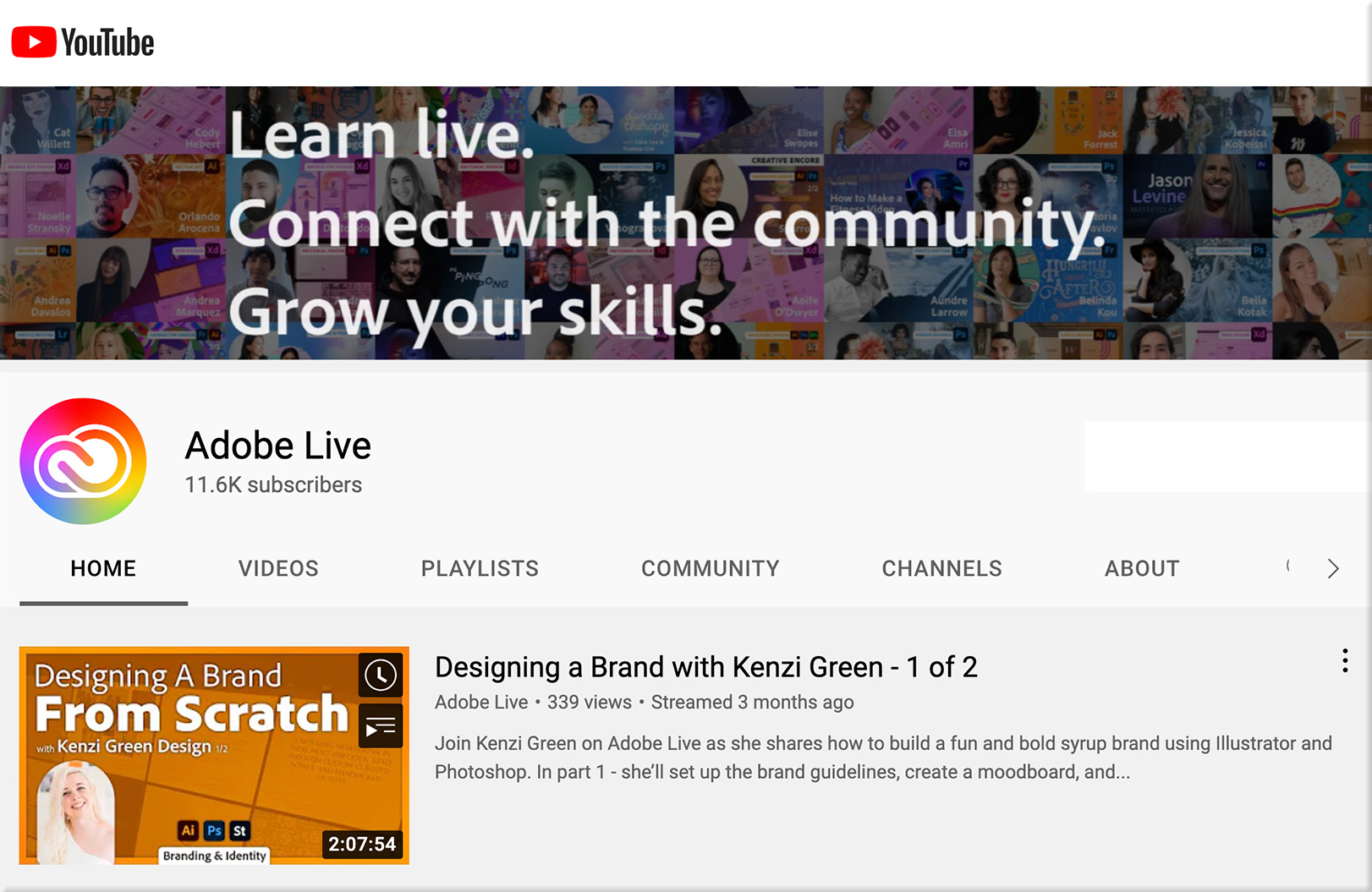 Adobe Live is now on YouTube -- as of 9-6-22